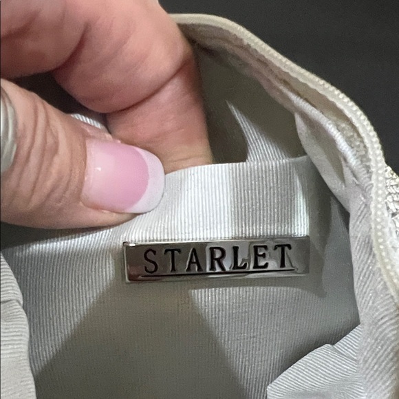 Starlet | Silver Rhinestone Mini Bag - Picture 6 of 13